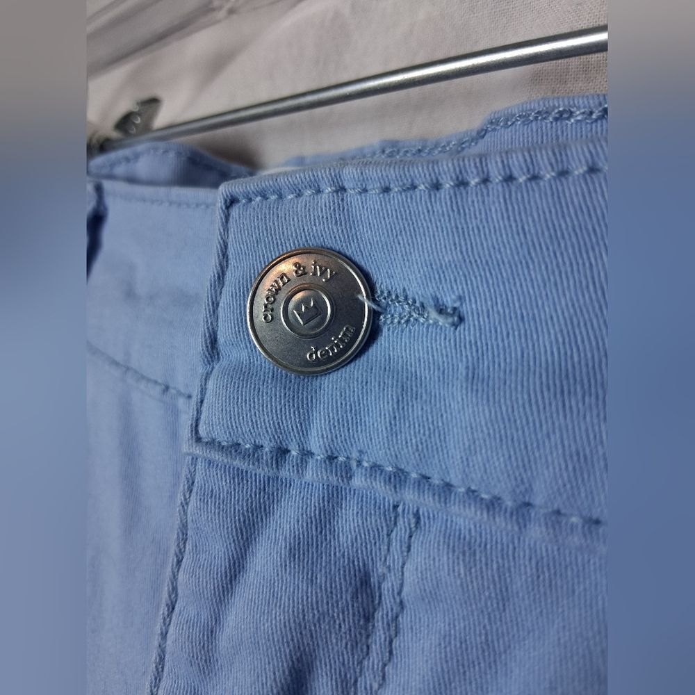 Crown & Ivy Women's Sky Blue Skinny Jeans Size 4 - Picture 2 of 7